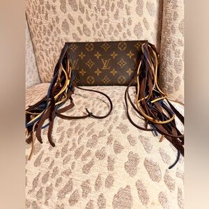 Sold! Louis Vuitton GM Pouch Boho Western Fringe SP0978